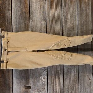 TuffRider Ribbed Knee Patch Kids Breeches Size 10